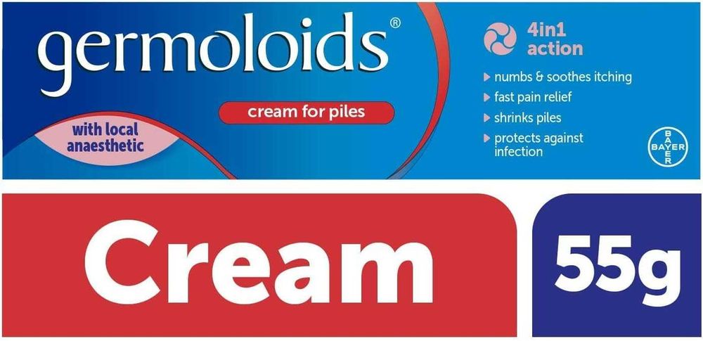 Germoloids Ointment Мехлем хемороиди БЪРЗОДЕЙСТВАЩ Bayer 55мл Германия