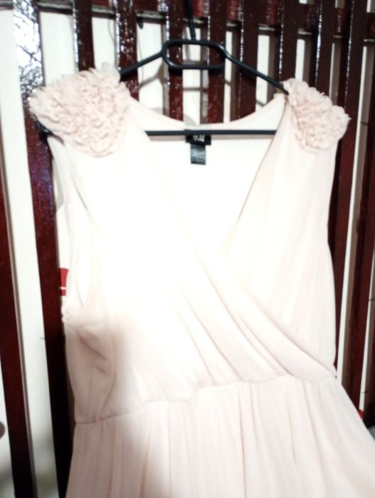 Rochie eleganta culoare alb, mărimea L