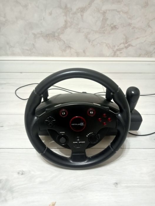 Игровой руль Artplays Street Racing Wheel Turbo C900 черный