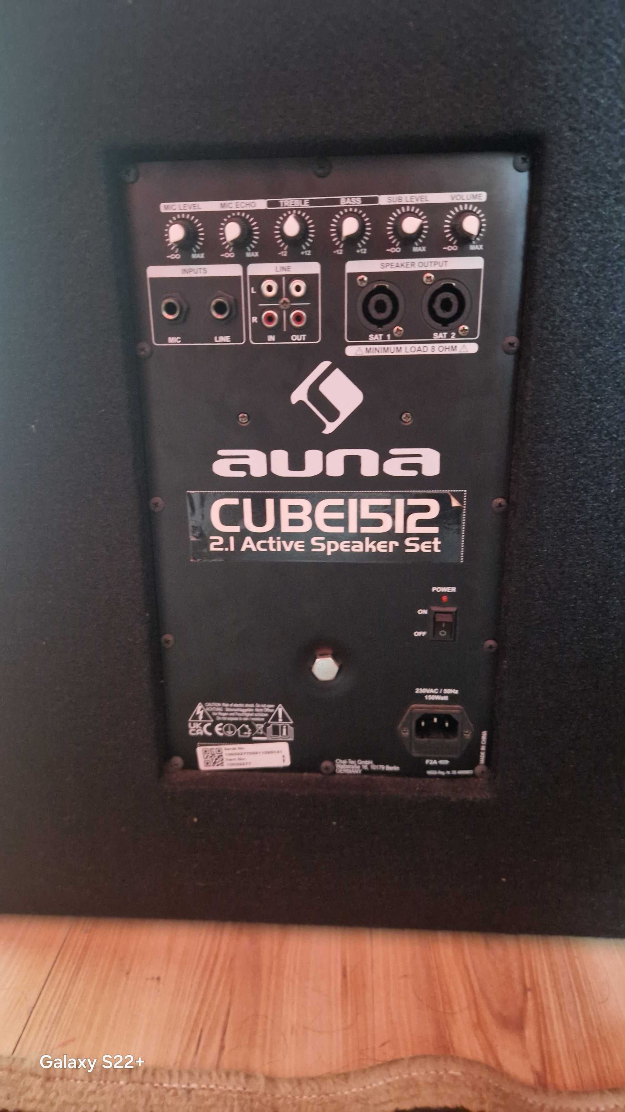 продавам аудио система AUNA 2X15 Инча плюс 2 активни баса