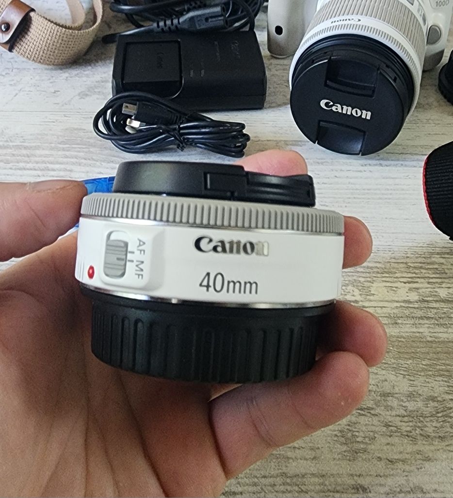 Canon Eos 100D белый в идеальном состоянии