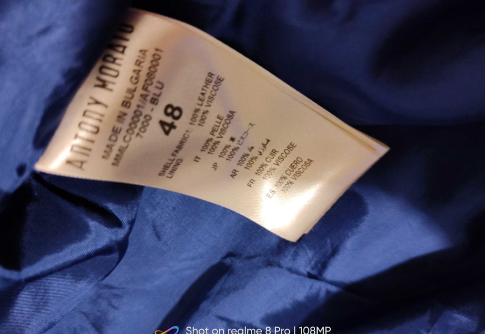 Geaca de piele subțire Antoni Morato M