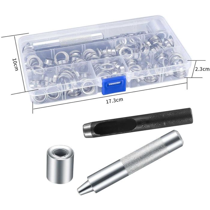 комплект капси 120 бр. 10 мм и инструменти за пробиване и монтаж