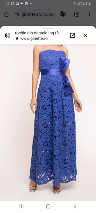 Rochie de seara deosebita din dantela de bumbac