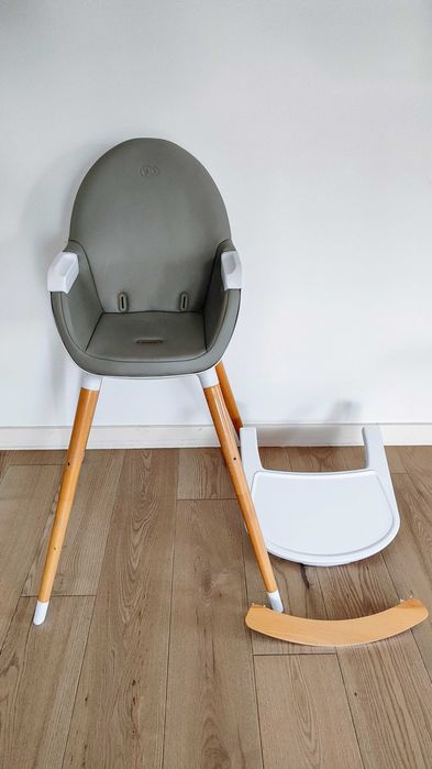 Scaun de masa 2 in 1 Kinderkraft Fini: alb/gri
