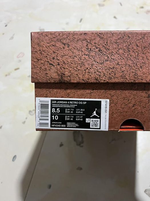 Air Jordan 4 Retro OG SP Nigel Sylvester Brick by Brick