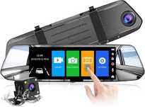 Oglinda retrovizoare camera frontala si marsalier 7",FHD,touchscreen