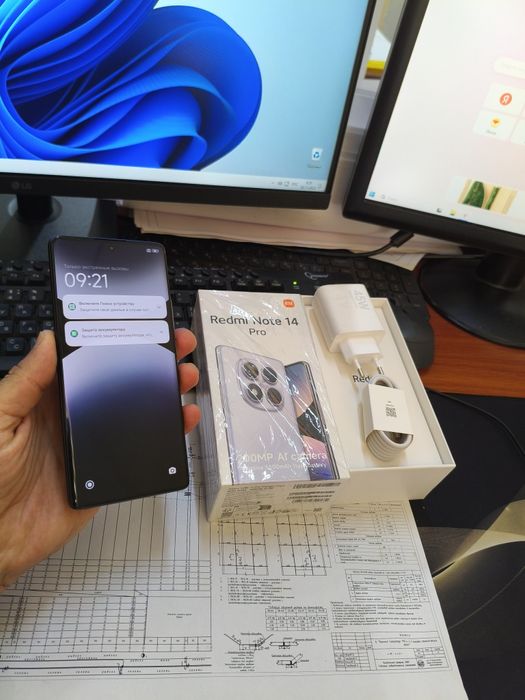 Redmi note 14pro 12/256gb(2025)3 kunlik ideal zur aybi yuq tozza tele