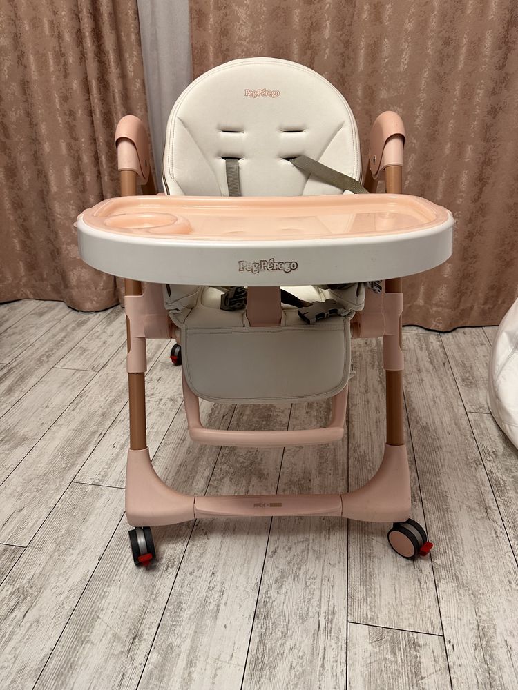 Стол за хранене Peg Perego розово злато