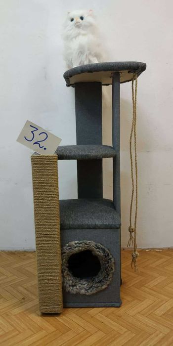 Нови Котешки катерушки с къщичка – 90 см ОБЛЕН