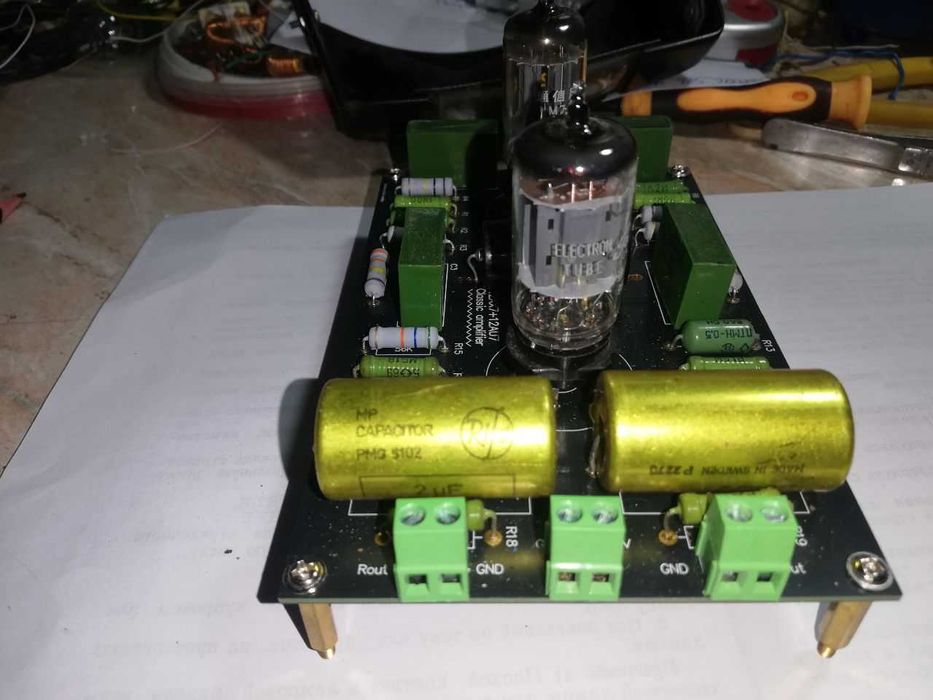 Продам предусилитель на 12ax7 и 12au7, и Регулятор тембра на 6н2п-ев