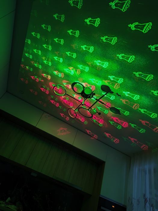 Laser  proiectii figurine rosii/verzi