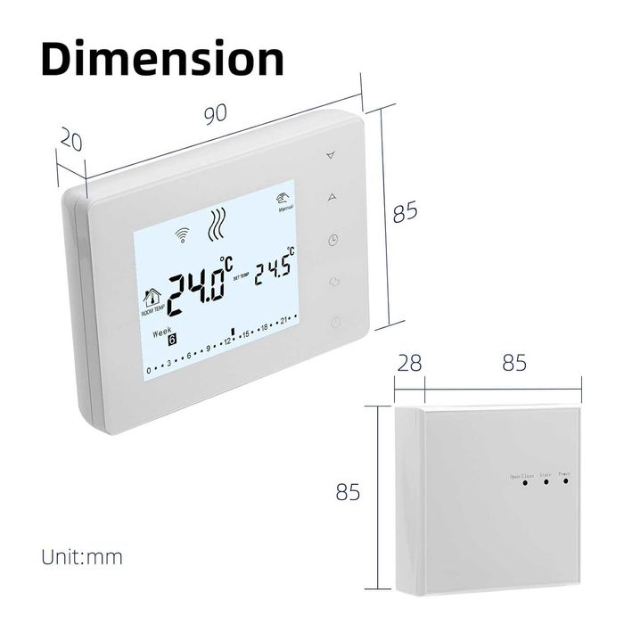 Termostat pentru centrala   si incalzire in pardoseala BeOK BOT-X306