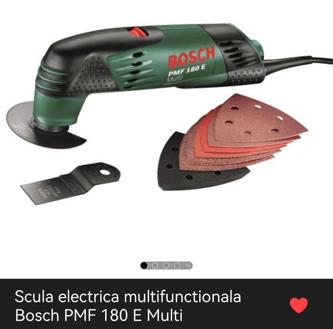 Sculă electrică multifuncțională Bosch PMF 180E Multi,plus accesorii