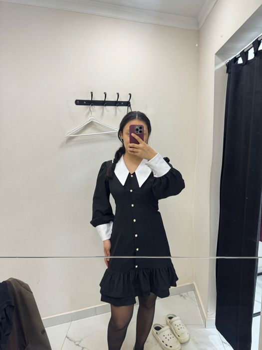 Классическое школьное платье для старших классов