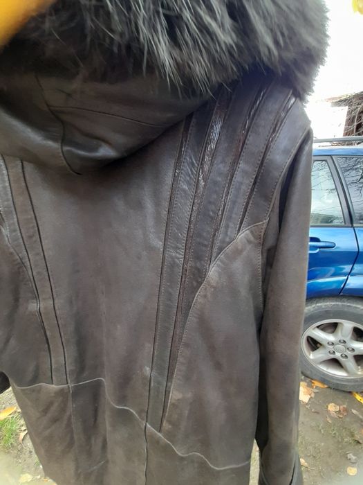 Парка, естествена кожа. Л размер