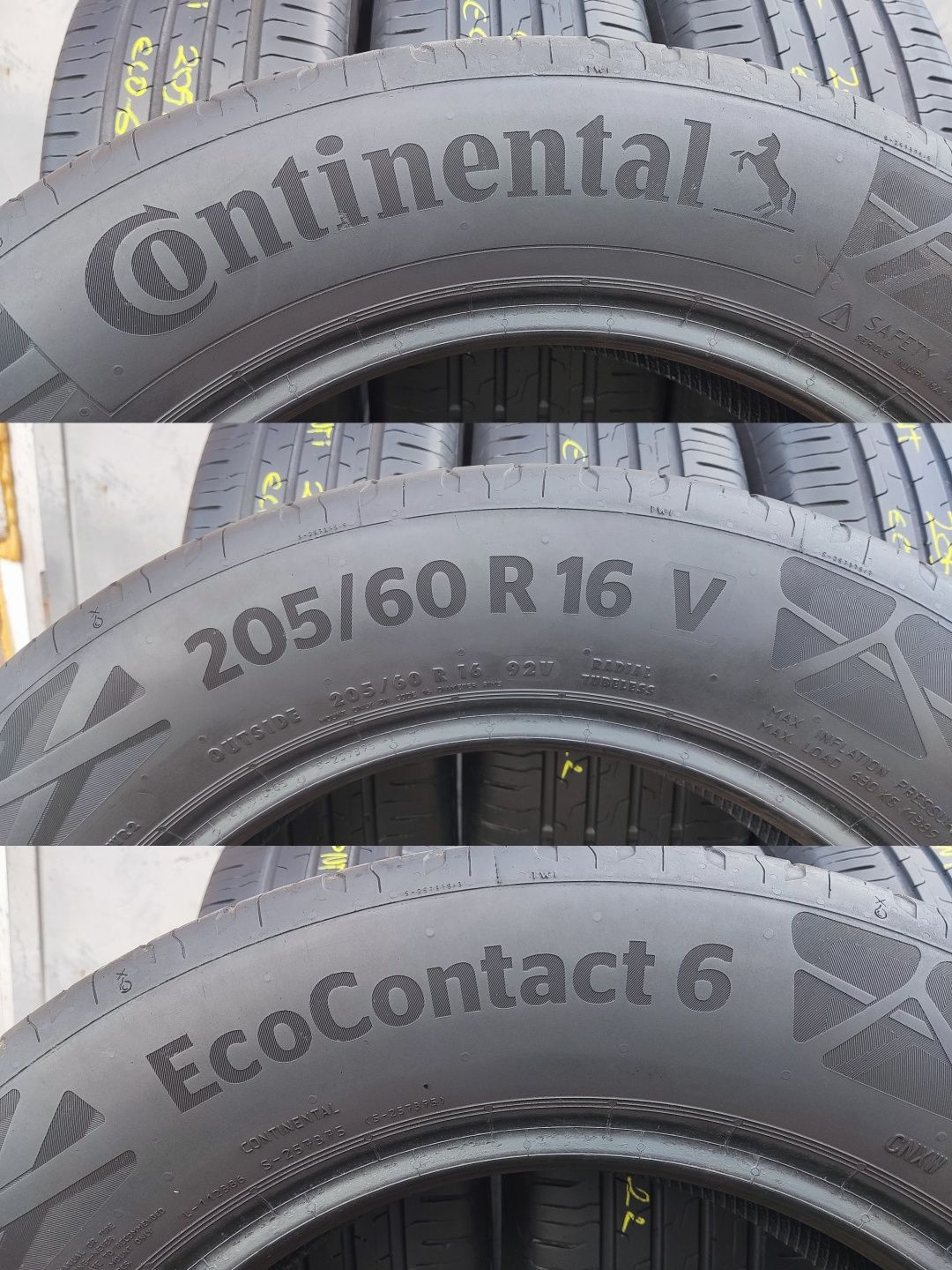 4бр. летни гуми 205/60/16 Continental Conti Eco Contact 6
dot22
6.9mm