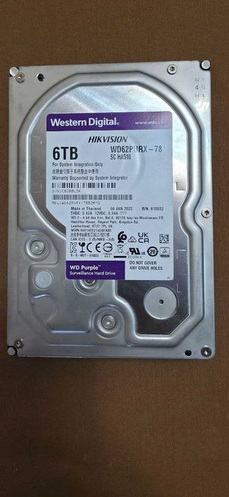 Жесткий диск Western Digital HDD 6tb Purple