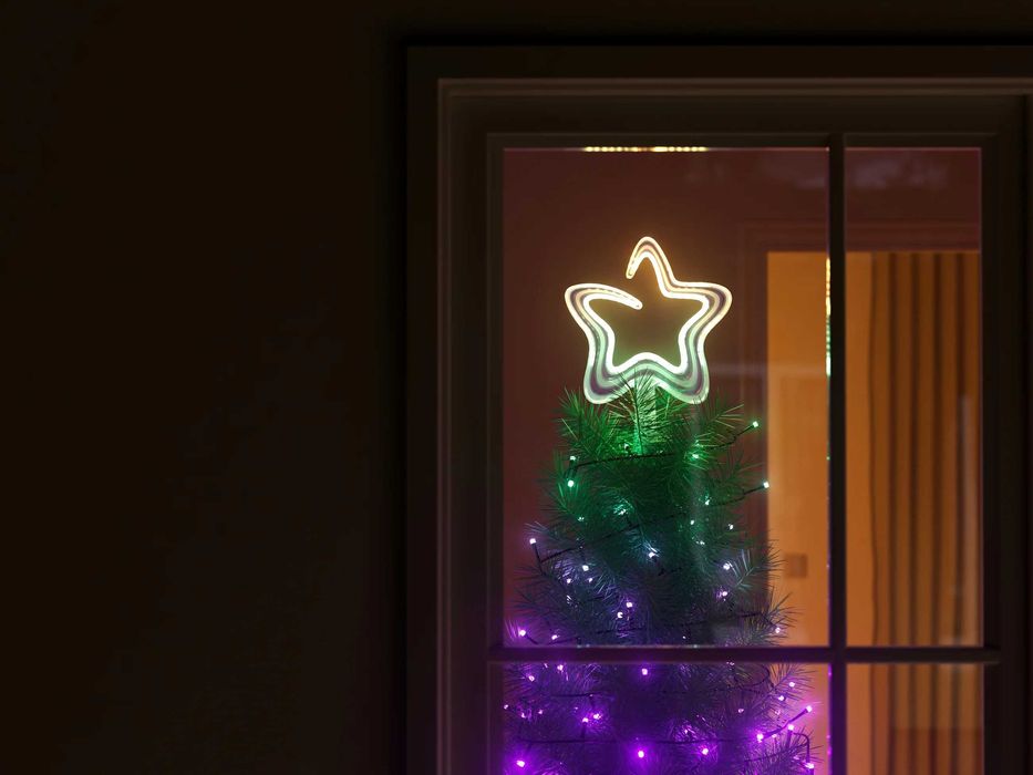 Varf pentru brad Twinkly TREE TOPPER 76 LED USB Wi-Fi Stea de Craciun