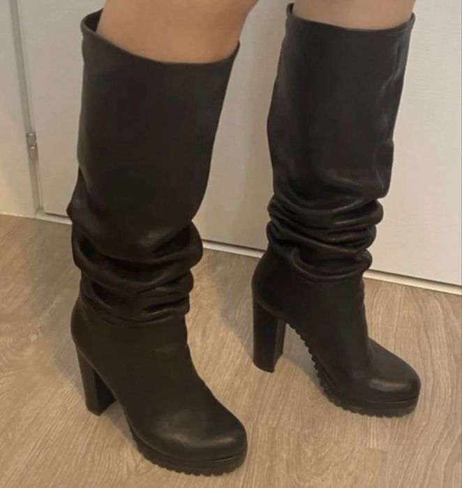 Cizme din piele dama