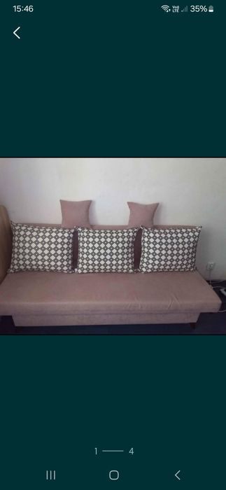 Canapea extensibila roz