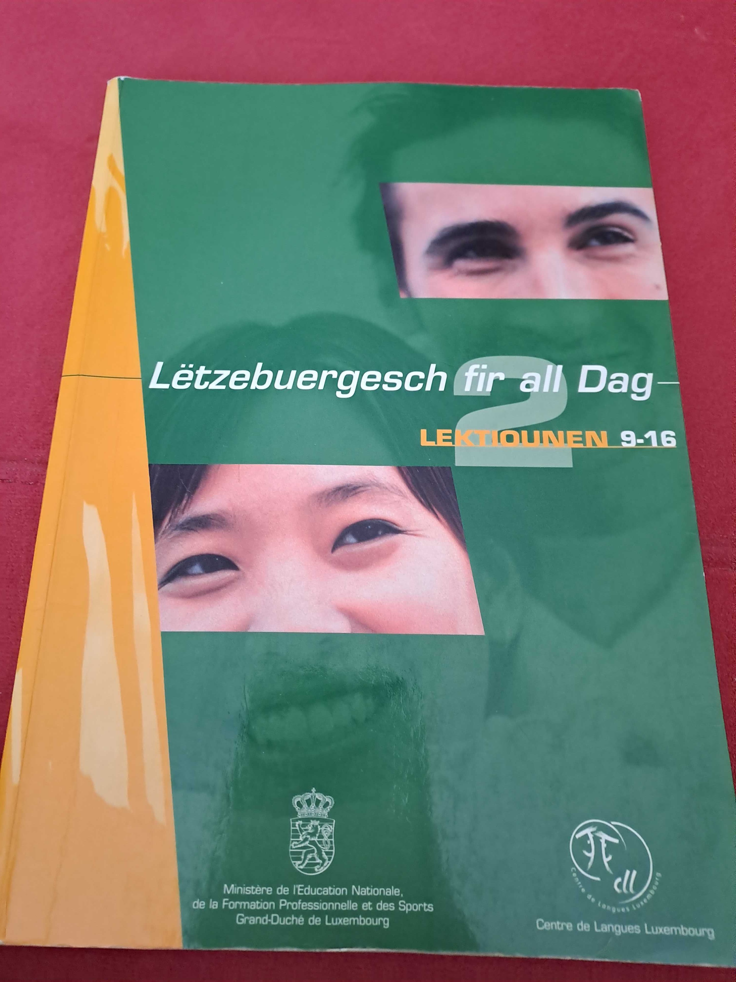 Люксембургски език учебник и тетрадка с упражнения