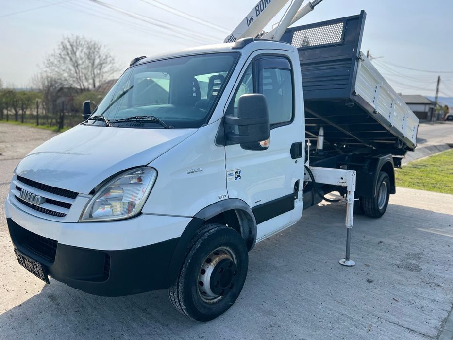 Iveco daily 65C15 basculabil cu macara RAR efectuat