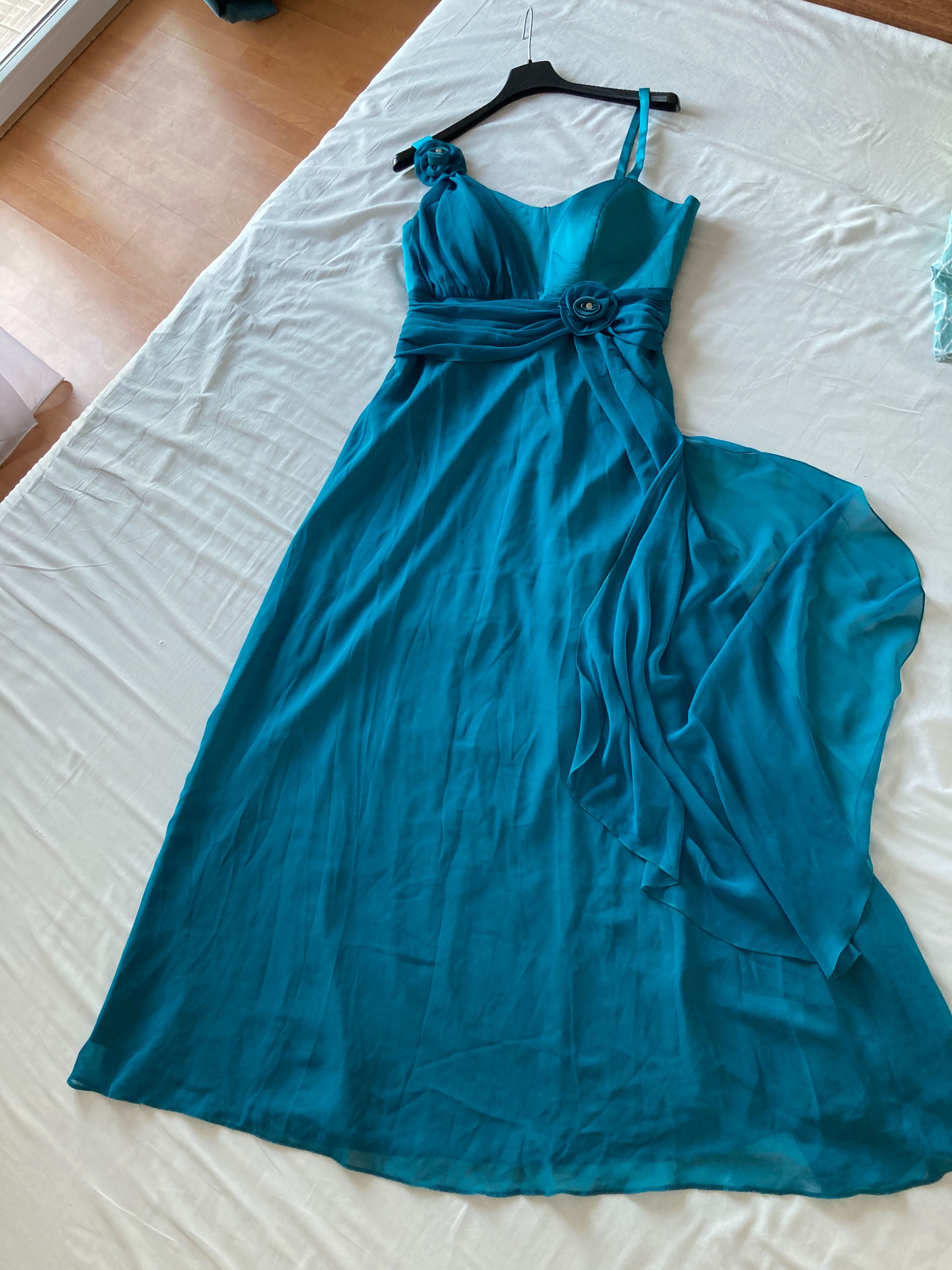 Rochie lunga, albastra, marime 42-44, rochie de ocazie