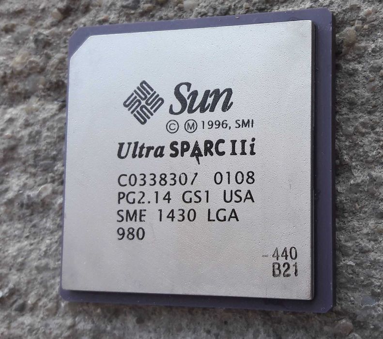 Procesor de colectie Sun Microsystems UltraSparc IIi 440 MHz