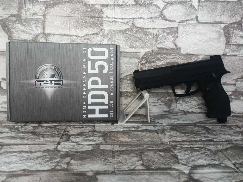 Pistol Airsoft HDP.50 Umarex Mod 24j BileCauciuc/Vopsea/Creta