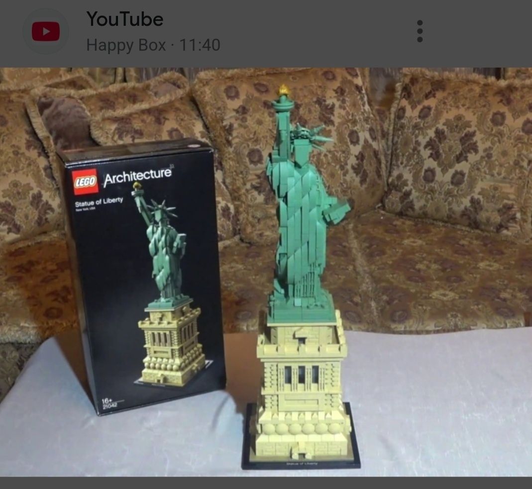 Конструктор LEGO Architecture Статуя Свободы, 1685 деталей, возраст от