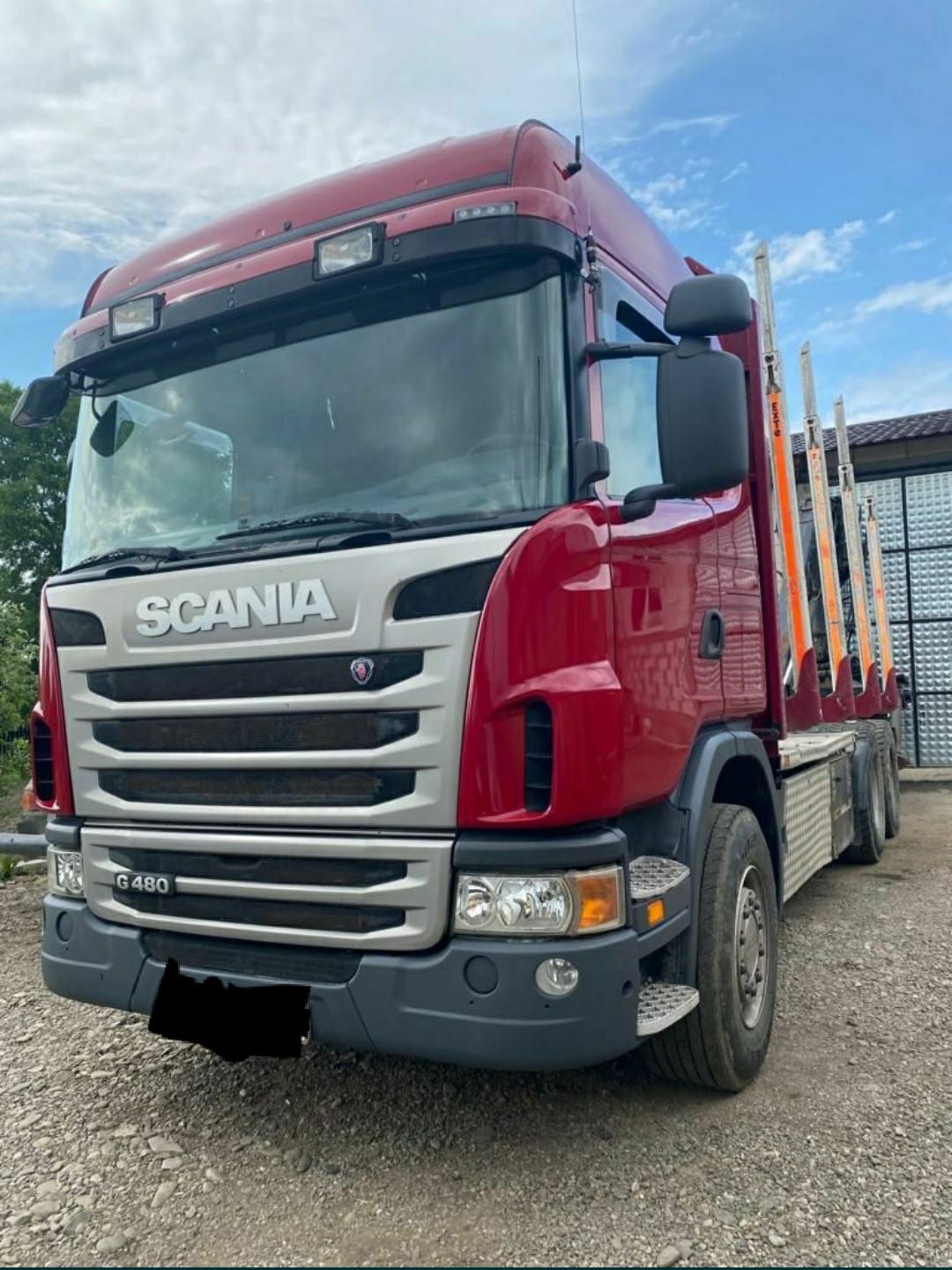 Camion Scania pentru transport lemne cu macara Epsilon