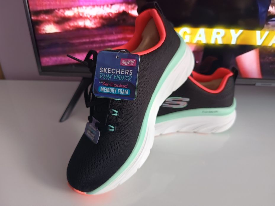 Sketchers Relaxed Fit de plasă D'Lux Walker Fresh Finesse+ candelă