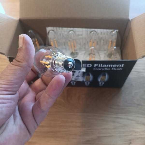 НОВ! Комплект 10 бр. LED крушки E14 4W, димиращи