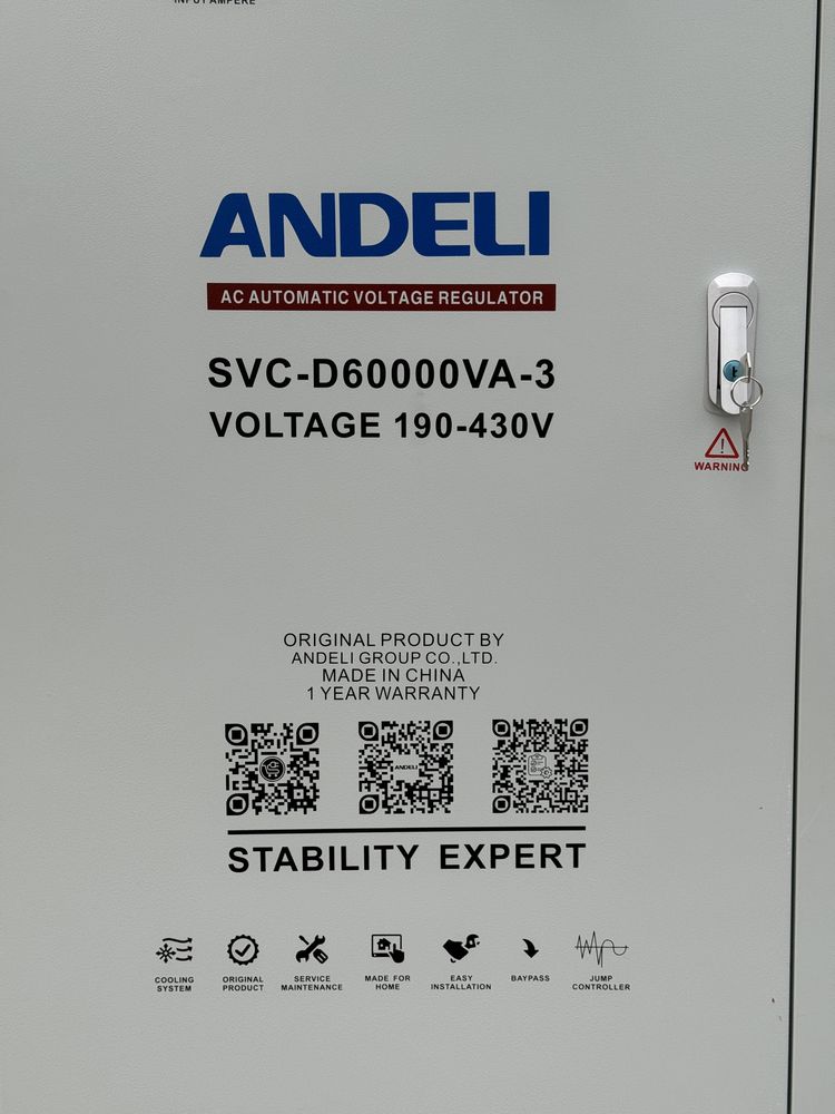 Стабилизатор напряжения ANDELI-АНДЕЛИ самый лучший SVC-60kva-380V