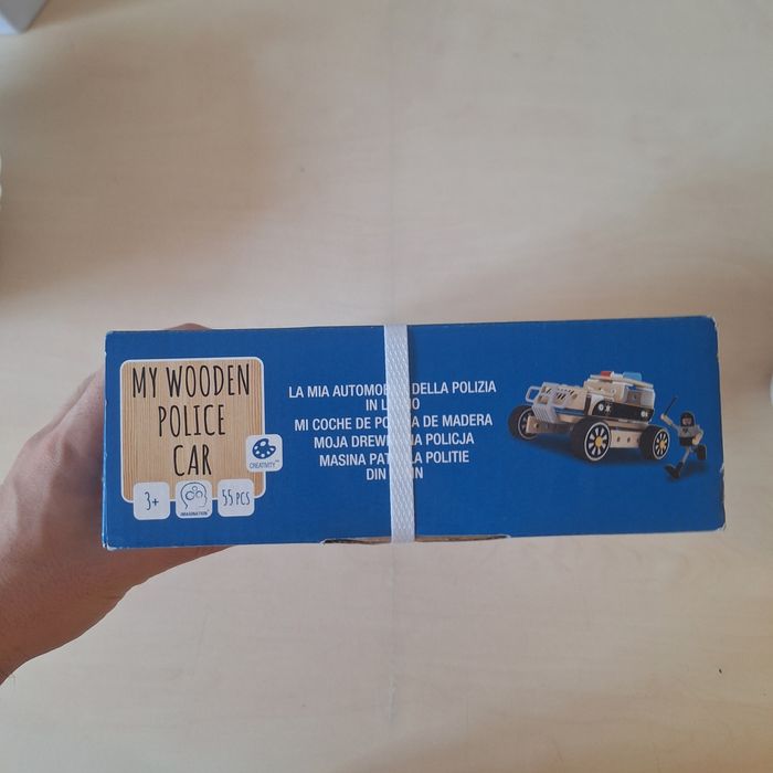 Jucărie Mașină de Poliție din Lemn