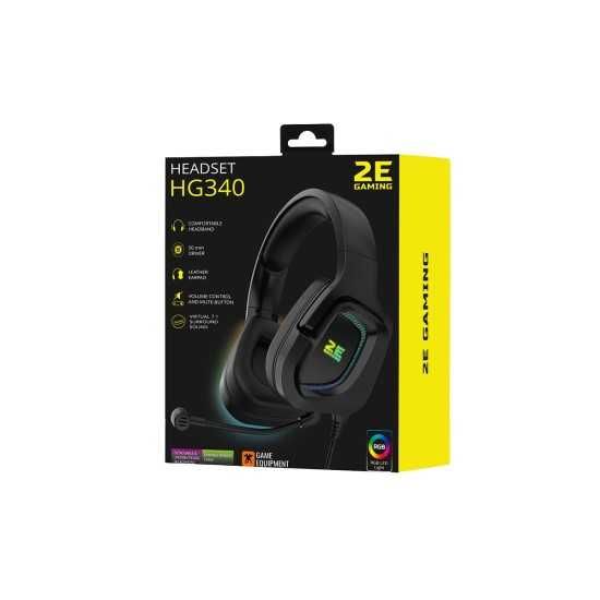 2E GAMING Гарнитура игровая HG340 RGB USB 7.1 Black