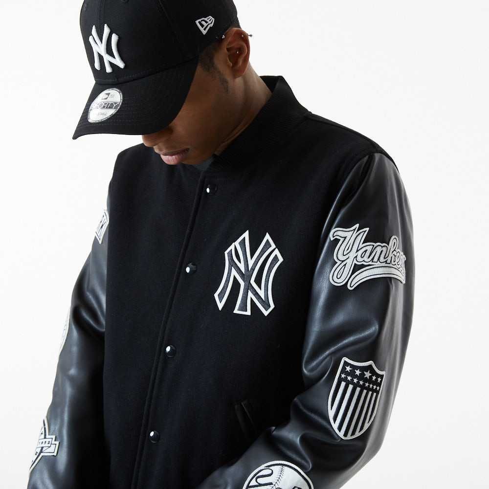 НОВО New Era MLB New York Yankees Heritage Black Varsity Jacket - XL