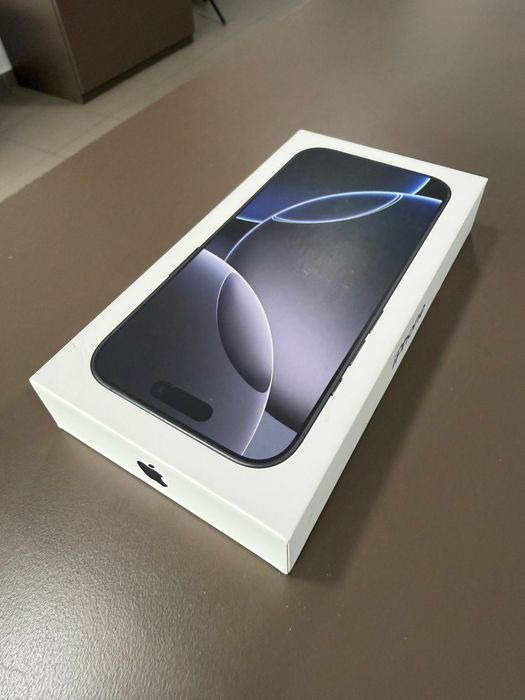 Iphone 16 Pro, Black Titanium, 128GB nou 38 cicluri baterie 100% 10/10