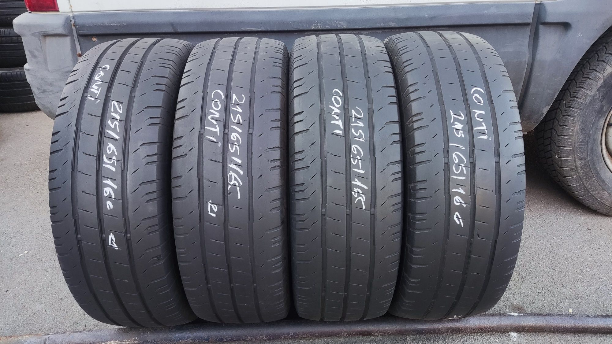 4бр. летни бусови гуми 215/65/16C , Continental Van Contact 200
dot21