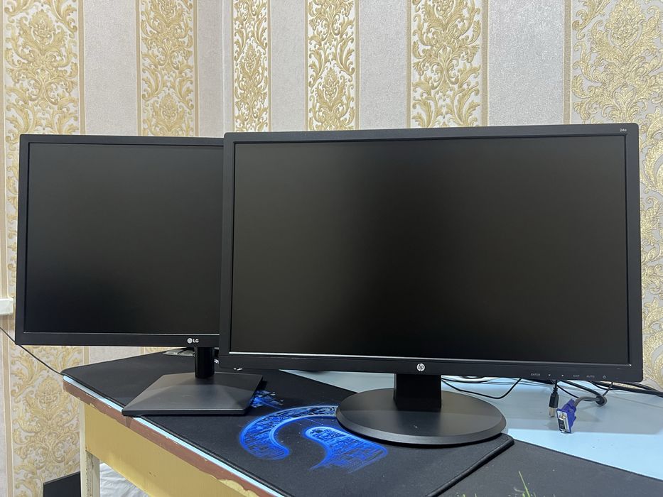 Монитор Lg, Hp 24 75Гц, состояние отличное