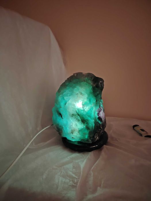 Lampa mare de Fluorina, decor, cristaloterapie, purificare energetica