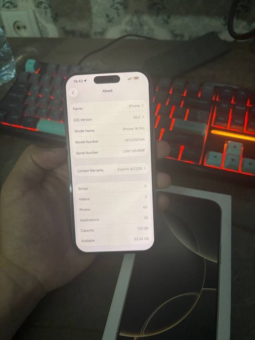 Iphone 16 Pro 128Gb 3 Sikl