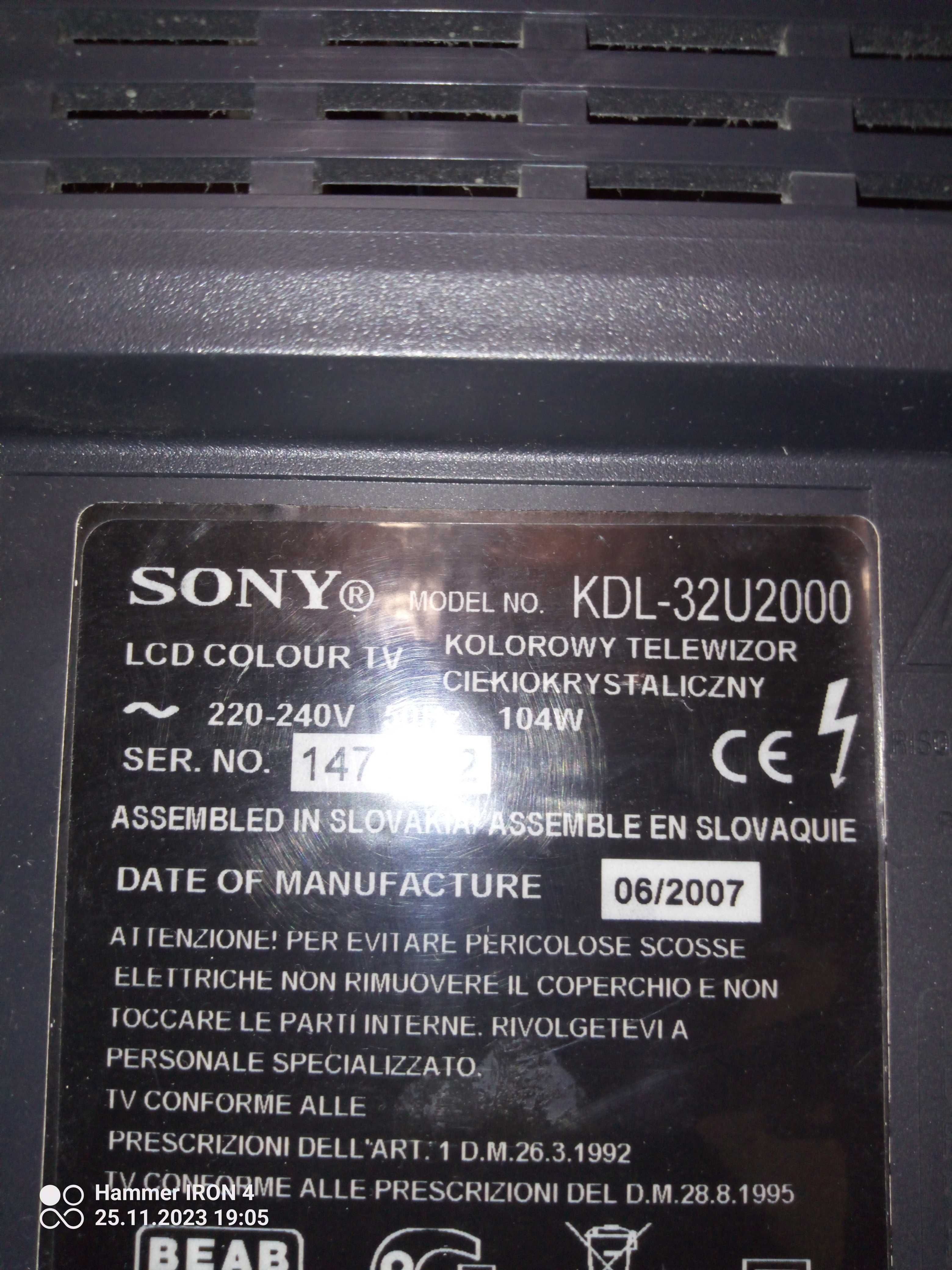 Телевизор Sony Bravia LCD  32  инча.