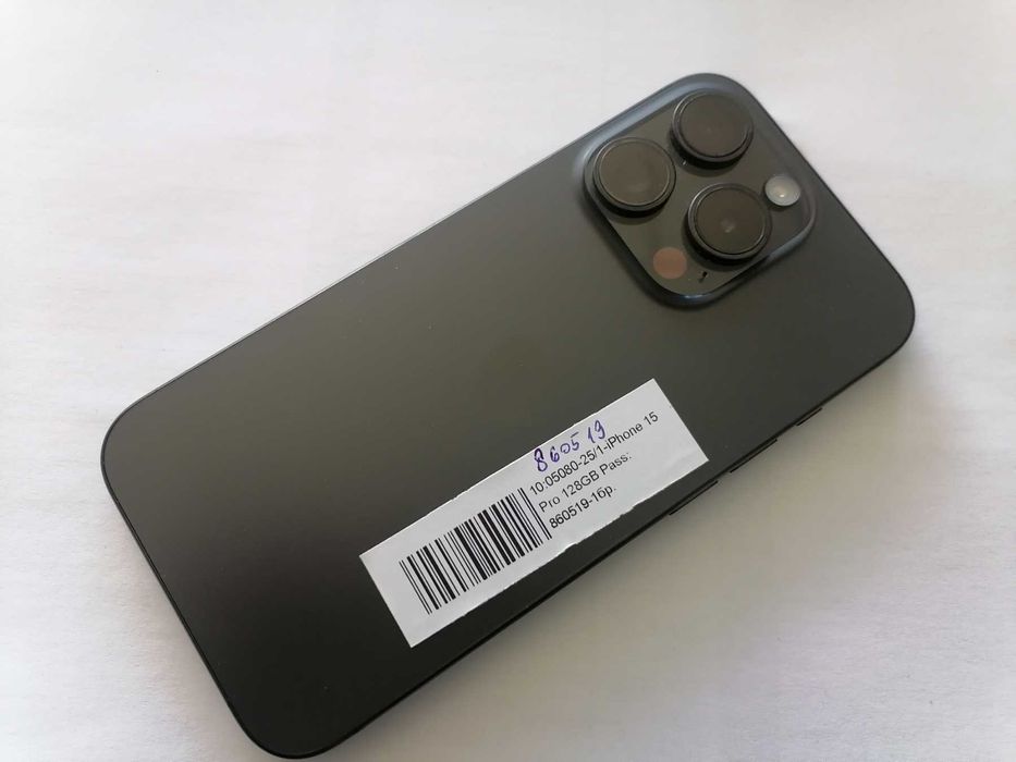 Мобилен телефон Apple Iphone 15 Pro 128GB 100% BH 70 цикъла