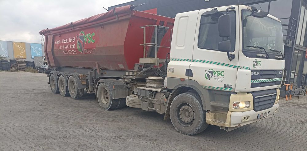 Ansamblu Cap tractor Daf cf 85 si semiremorca basculabila