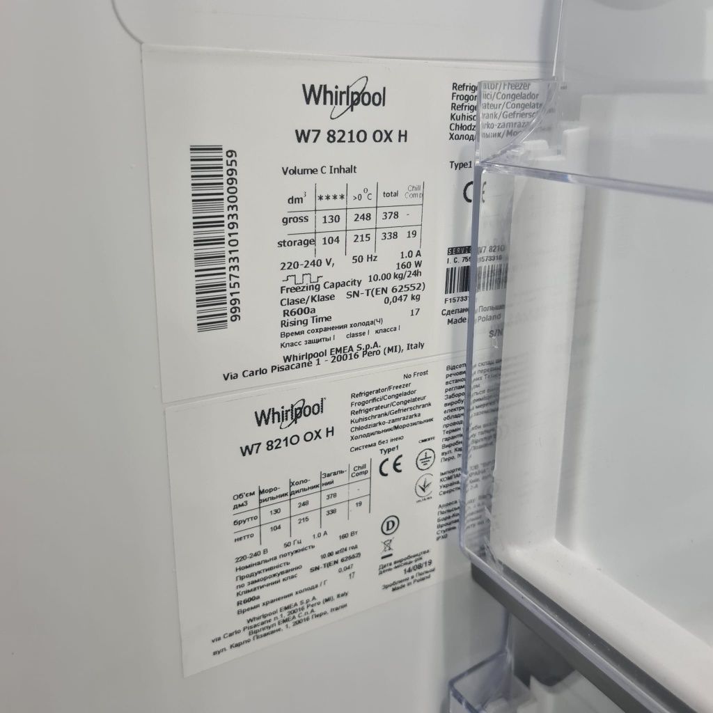 Combina frigorifica Whirlpool No Frost