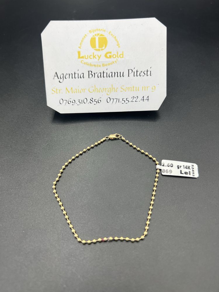Bratara aur 2,60gr 14k lungime 20 cm cod 18621
