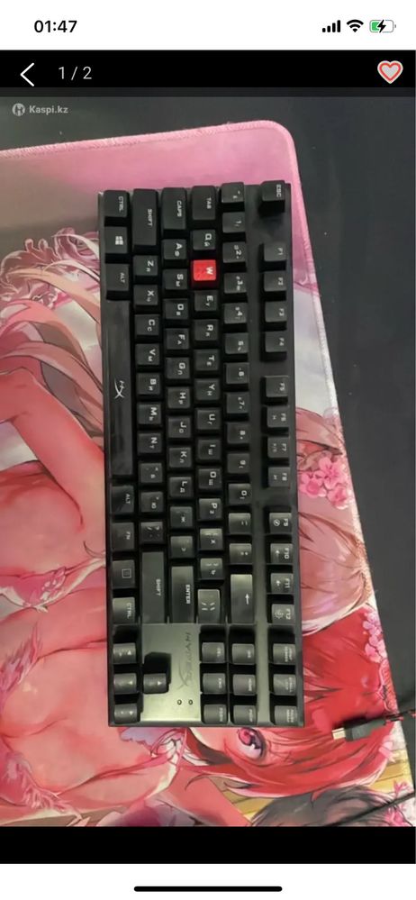Клавиатура hyperx fps alloy red