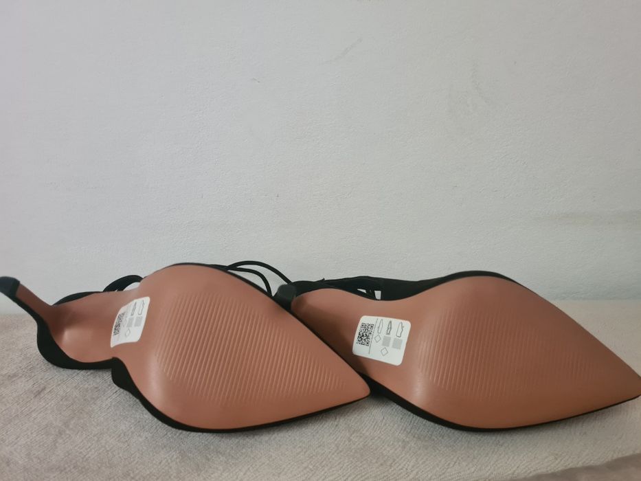 Pantofi negri stiletto slingback ASOS noi, nepurtati, marimea 36